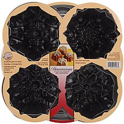 Wilton Dimensions 4-cavity Snowflake Mini Cake Pan