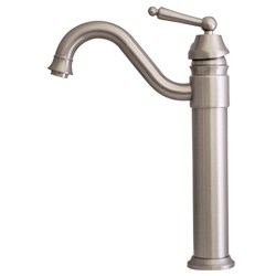 Geyser Bathroom Vanity Single Lever Brushed Nickel Faucet 