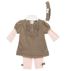 Minibasix Infant Girls' Ruffle 3-piece Set