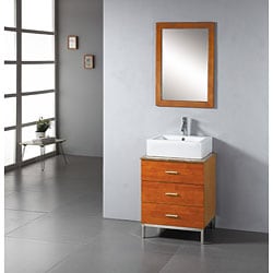 Bathroom Vanity on Contemporary 24 Inch Bathroom Vanity Overstock Com