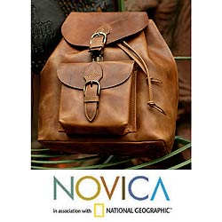 'The Highroad' Leather Backpack (Mexico)
