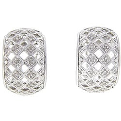 Sterling Silver 1/2ct TDW Diamond Hoop Earrings (J-K, I3)