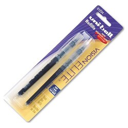 Uniball Vision Elite Blue/ Black Ink Refills (Pack of 12)
