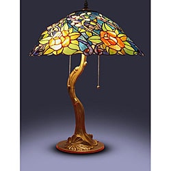 Tiffany-style Rose Tree Table Lamp