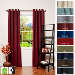 Grommet Top Thermal Insulated 95-inch Blackout Curtain Panel Pair