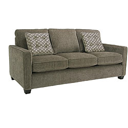 Calabria Graphite Grey Chenille Fabric Sofa
