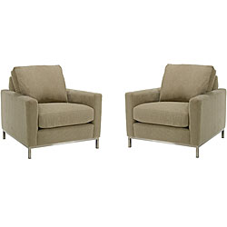 Venezia Chenille Fabric Chairs (Set of 2)