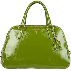 Prada Naplak Green Bowler Bag