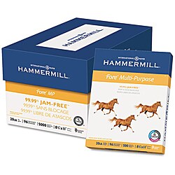 Hammermill Fore 20-pound Letter Multipurpose Paper (Case of 5,000 Sheets)