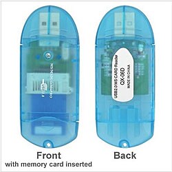 Memory Stick Pro/ Pro Duo PHUBCRDRXX06 Clear Blue Adapter