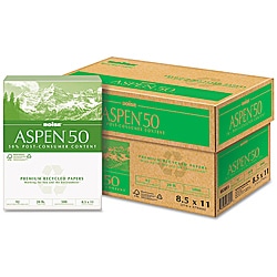 Boise ASPEN 50 Recycled Copy and Laser Paper (Case of 5,000 Sheets)