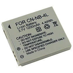 Canon Powershot NB-4L Camera Battery Pack (Pack of 2)