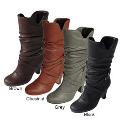 Glaze by Adi Buckle Accent Slouchy Boots