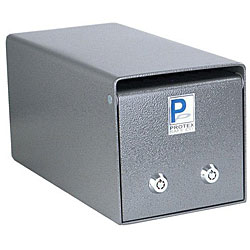 Protex Small 2-lock Under-counter Drop Box Safe