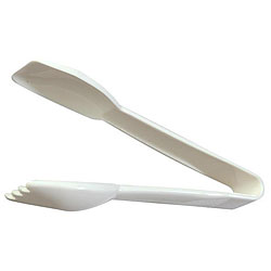 Carlisle Foodservice 6-in White Salad Tongs