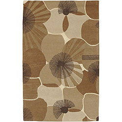 Hand-tufted Current New Zealand Wool Rug (5' x 8')
