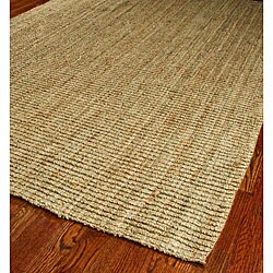 Hand-woven Weaves Natural-colored Fine Sisal Rug (6' x 9')