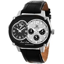 Joshua & Sons Men's Dual Time Multifunction Watch