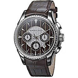 Hamilton Aquariva Men's Leather Strap Chronograph Watch