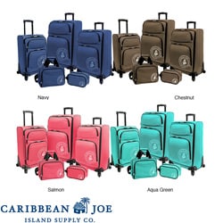 Caribbean Joe Coral Reef 5-piece Spinner Luggage Set