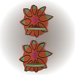 Floral Corner Wall Shelves (Set of 2)