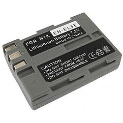Battery for Nikon ENEL3e/EN-EL3e/D90/D50/D70/D100 (Pack of 2)