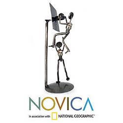 'Rustic Basketball Final' Iron Statuette (Mexico)