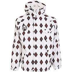 Sessions Men's Istodis White Stargyle Snowboard Jacket 