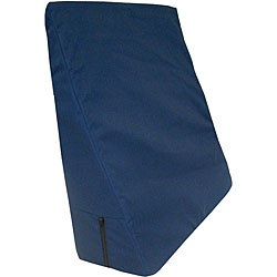 Universal Navy Polycotton Covered 7 x 22 x 22 inch Bed Wedges (Pack of 2)