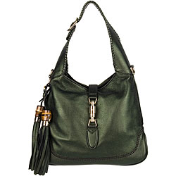 Gucci New Jackie Green Small Hobo