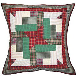 Cranberry Pinwheel 16-inch Throw Pillows (Set of 2)