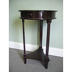 Mahogany Wood Round Side Table (Indonesia)