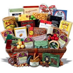 Show Christmas Gift Basket.
