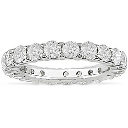 18k White Gold 3 1/8ct TDW Diamond Eternity Ring (H-I, SI2) (Size 8.5)