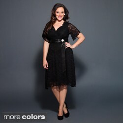 Kiyonna Clothing Women's Plus Size Retro Glam Dress