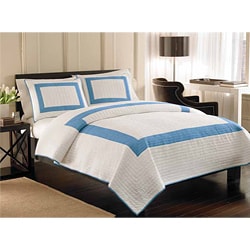 Stanhope Blue 3-piece Quilt Set