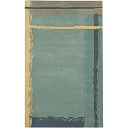 Hand-tufted Current New Zealand Wool Rug (8' x 11')