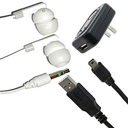 Fuji Labs Bundled MP3 USB Cable/ Earphone/ Charger Accessory