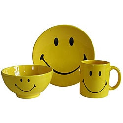 Waechtersbach 3-piece Smiley Face Place Setting