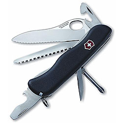 Swiss Army One-hand Trekker Serrated Locking Pocket Knife