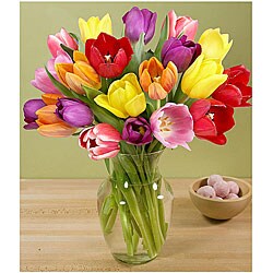 (Valentine's Day Pre-order)  Assorted Tulip Bouquet (20 Stems)