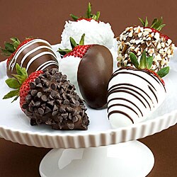 (Valentine's Day Pre-order) Half-dozen Hand-dipped Chocolate Strawberries