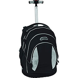 J World Kid's Black Rolling Ergonomic Backpack
