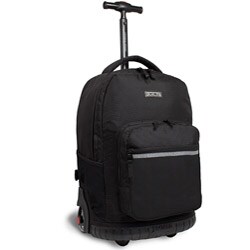 J World Black 'Sunrise' 18-inch Rolling Backpack