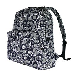 J World Marble Grey School Backpack
