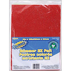 Assorted Colors 9x12-inch Glimmer Ez Felt (Package of 25)
