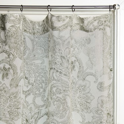 Printed Linen Olive Khaki Curtain Panel (India)