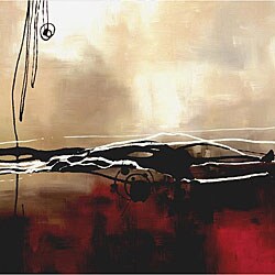 Laurie Maitland 'Symphony in Red and Khaki I' Canvas Art