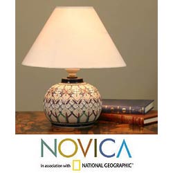 Ceramic 'Kaleidoscope Light' Lamp (Mexico)