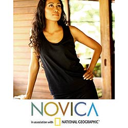 'Classic Black' Cotton Tank Top (Indonesia)